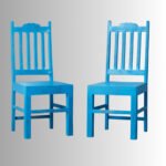 Azure Crest Solid Wood Dining Chair Set (Set of 2)