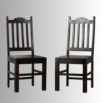 Wooden Dining Chair (Walnut) – Set of Two