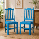 Azure Crest Solid Wood Dining Chair Set (Set of 2)