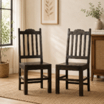 Wooden Dining Chair (Walnut) – Set of Two