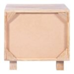 Cavaro Cane Handcrafted Mango Wood Bedside Table with Cane Drawer | Made in India - Image 8