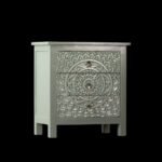 Wooden Carved Chest of 3 Drawer Cabinet