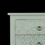 Wooden Carved Chest of 3 Drawer Cabinet - Image 3