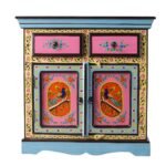 RangMaya Solid Wood Hand-Painted Sideboard (30 Inch) - Image 5