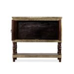 Wooden Brass Fitted Storage Cabinet (Teak) - Image 3