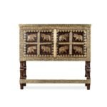 Wooden Brass Fitted Storage Cabinet (Teak) - Image 4