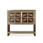 Wooden Brass Fitted Storage Cabinet (Teak) - Image 5