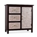 Wooden Carved Cabinet (Walnut) - Image 4