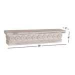 Shailja Wooden Floating Wall Shelf | Hand-Carved Mango Wood Shelf – India - Image 5