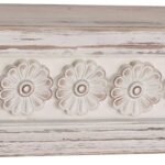 Shailja Wooden Floating Wall Shelf | Hand-Carved Mango Wood Shelf – India - Image 2