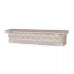 Shailja Wooden Floating Wall Shelf | Hand-Carved Mango Wood Shelf – India - Image 7