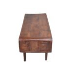 Vayra Solid Sheesham Wood Coffee Table | Walnut Finish Center Table for Living Room (39.4 × 19.7 × 15.8 in) - Image 3