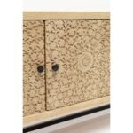 Forssa Solid Mango Wood TV Cabinet | Handcrafted Natural Finish Entertainment Unit (51.2 × 15.8 × 17.7 in) - Image 5