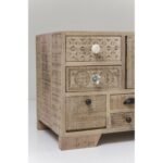 Kavira Solid Mango Wood TV Cabinet | Handcrafted Natural Finish TV Unit (49.2″) - Image 6