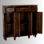 Arden Oak Solid Wood Storage Cabinet - Image 3