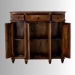 Arden Oak Solid Wood Storage Cabinet - Image 2