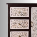 Regalia Carved Solid Wood Storage Cabinet (Walnut) - Image 6