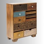 Mosaic Vault Solid Wood Chest of Drawers (10 Drawer)