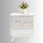 Élan Blanc French Contemporary Mango Wood Bedside Table