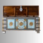 Jodhana Heritage Trunk Coffee Table – Grey Distress - Image 2