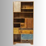 Soleil Artisan Multi-Color Wooden Shelving Unit - Image 2