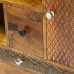 Soleil Artisan Multi-Color Wooden Shelving Unit - Image 5