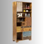 Soleil Artisan Multi-Color Wooden Shelving Unit