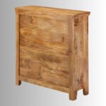 Reclaimed Timber Solid Mango Wood Sideboard Cabinet with Carved Panels - Image 5