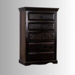 Royal Elephant Handcrafted Sheesham Wood Chest of Drawers – Dark Brown