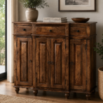 Arden Oak Solid Wood Storage Cabinet