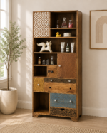 Soleil Artisan Multi-Color Wooden Shelving Unit