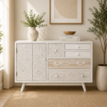Élan Blanc Contemporary Solid Wood Chest of Drawers