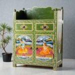 Shri Wooden Cabinet for Storage (Handpainted)