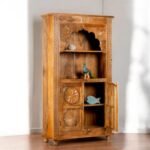 Hand-Carved Mango Wood Shelf – Bohemian Style 180cm - Image 2