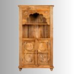 Hand-Carved Mango Wood Shelf – Bohemian Style 180cm - Image 5