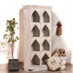 Hand-Carved Mango Wood Shelf – Moroccan Style 180cm - Image 2