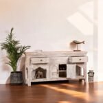 Hand-Carved Mango Wood Sideboard – Maritime Style 150cm - Image 4