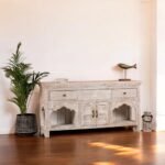 Hand-Carved Mango Wood Sideboard – Maritime Style 150cm - Image 5