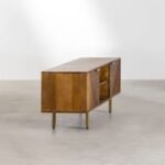 Aarav Solid Mango Wood TV Stand – Handcrafted Rustic TV Unit for Modern Living Rooms - Image 4