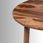 Arin Round Solid Wood Coffee Table – Handcrafted Modern Centre Table for Living Room - Image 4
