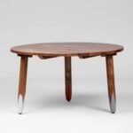 Arin Round Solid Wood Coffee Table – Handcrafted Modern Centre Table for Living Room - Image 5