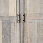 Solara Reclaimed Wood Wardrobe (190cm) – Handcrafted Solid Wood Almirah for Bedroom Storage - Image 5