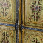 Zafrina – Hand-Painted Reclaimed Wood Cabinet (150cm) – Unique Vintage Solid Wood Storage Unit - Image 5