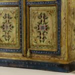 Zafrina – Hand-Painted Reclaimed Wood Cabinet (150cm) – Unique Vintage Solid Wood Storage Unit - Image 6