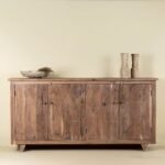 Varyona – Carved Elegant Acacia Wood Sideboard (180cm) | Luxury Solid Wood Storage Cabinet - Image 3