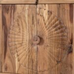 Solmera – Carved Acacia Wood Sideboard, Natural Elegance (180cm) | Solid Wood Premium Storage CabinetCarved Acacia Wood Sideboard Natural Elegance 180cm - Image 6