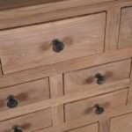 Zavira – Handcrafted Teak Wood Chest of Drawers, Ibiza Style (100cm) | Solid Wood Coastal Storage Unit - Image 6