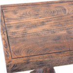 Devansh Heritage Solid Wood Console Table – Handcrafted Dark Brown Hallway Table (150 cm) - Image 5