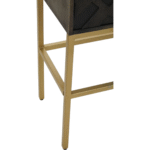 Aurelius Noir Black Solid Wood Storage Cabinet with Iron Base | Luxury Furniture India - Image 9