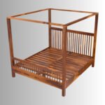 Heritage Royale Solid Sheesham Wood Four Poster Bed – Handcrafted Luxury Canopy Bed for Indian Homes - Image 6
